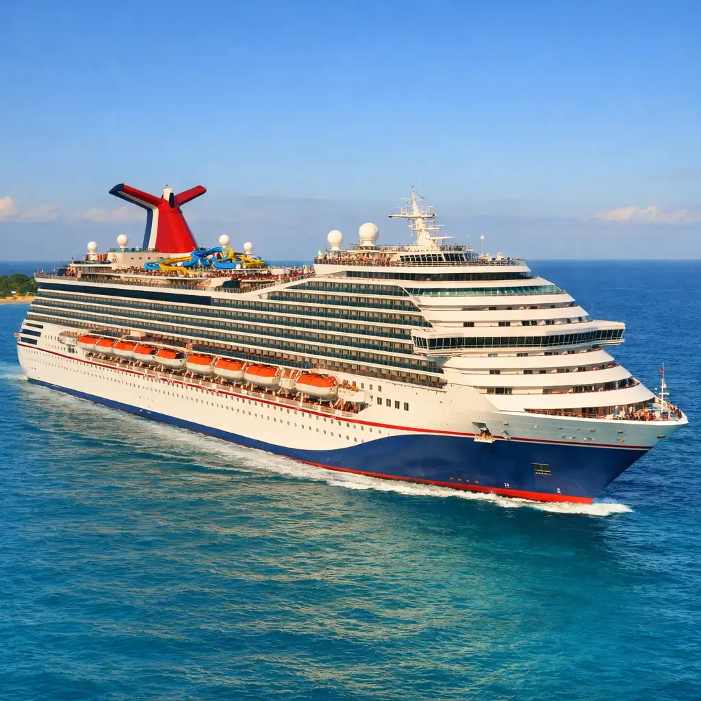 Carnival Vista exterior with whale-tail funnel
